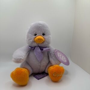 Vintage Russ Berrie Waddles Pastel Blue Duck Stuffed Animal Duckling Plush NWT